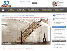 Tablet Screenshot of 3dmenuiserie.com